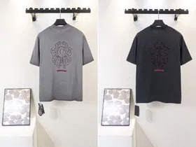 Chrome Hearts CH new design large sword patch embroidered short-sleeved T-shirt-5417  