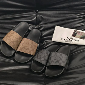 Coach round-toe slip-on sandals-5556  