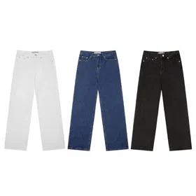 Rest & Recreation RR Loose Straight Leg Slimming Wide-Leg Jeans-6399  